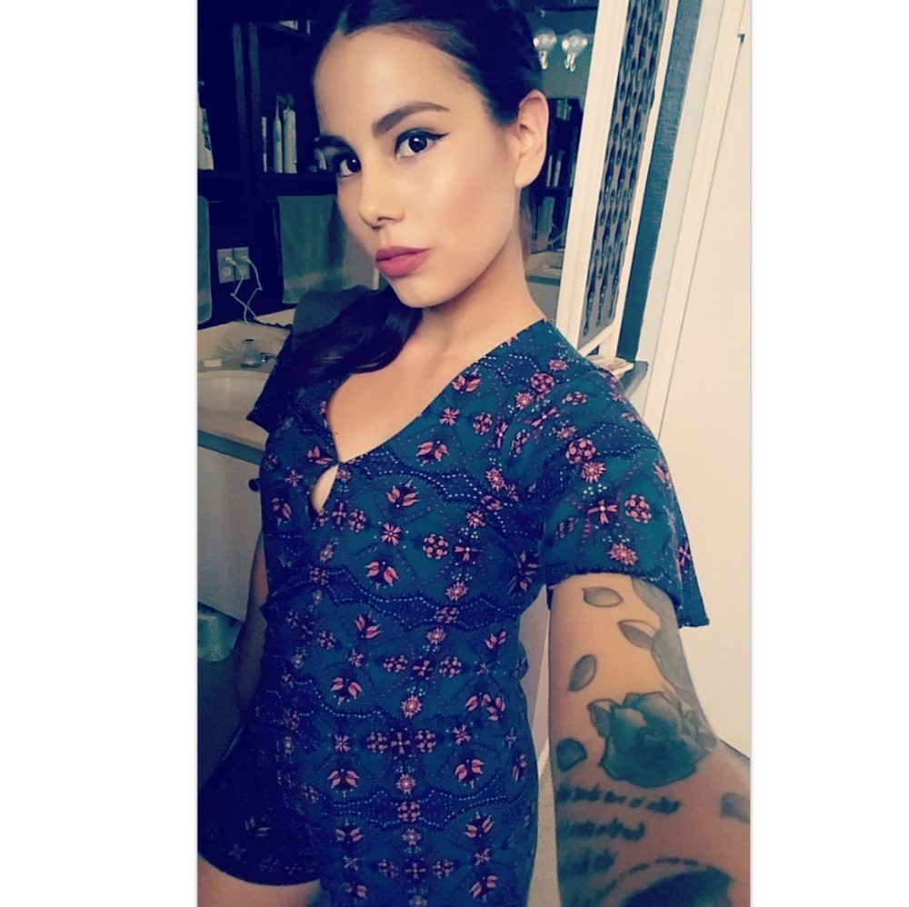 Floral print dress romper jumpsuit